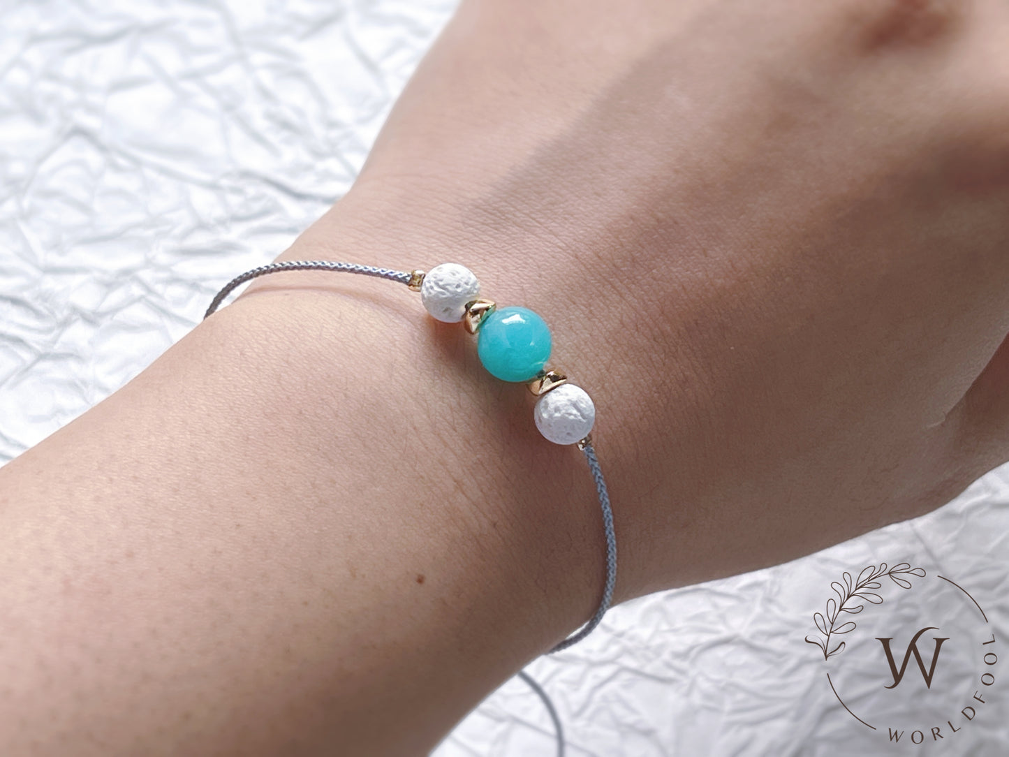 Aquamarine bracelet | charm bracelets for women jewelry gift for mom gift from daughter friend handmade jewelry birthday gift for her